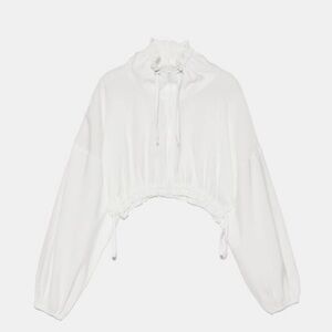 ZARA FLOWY CROPPED JACKET TRF